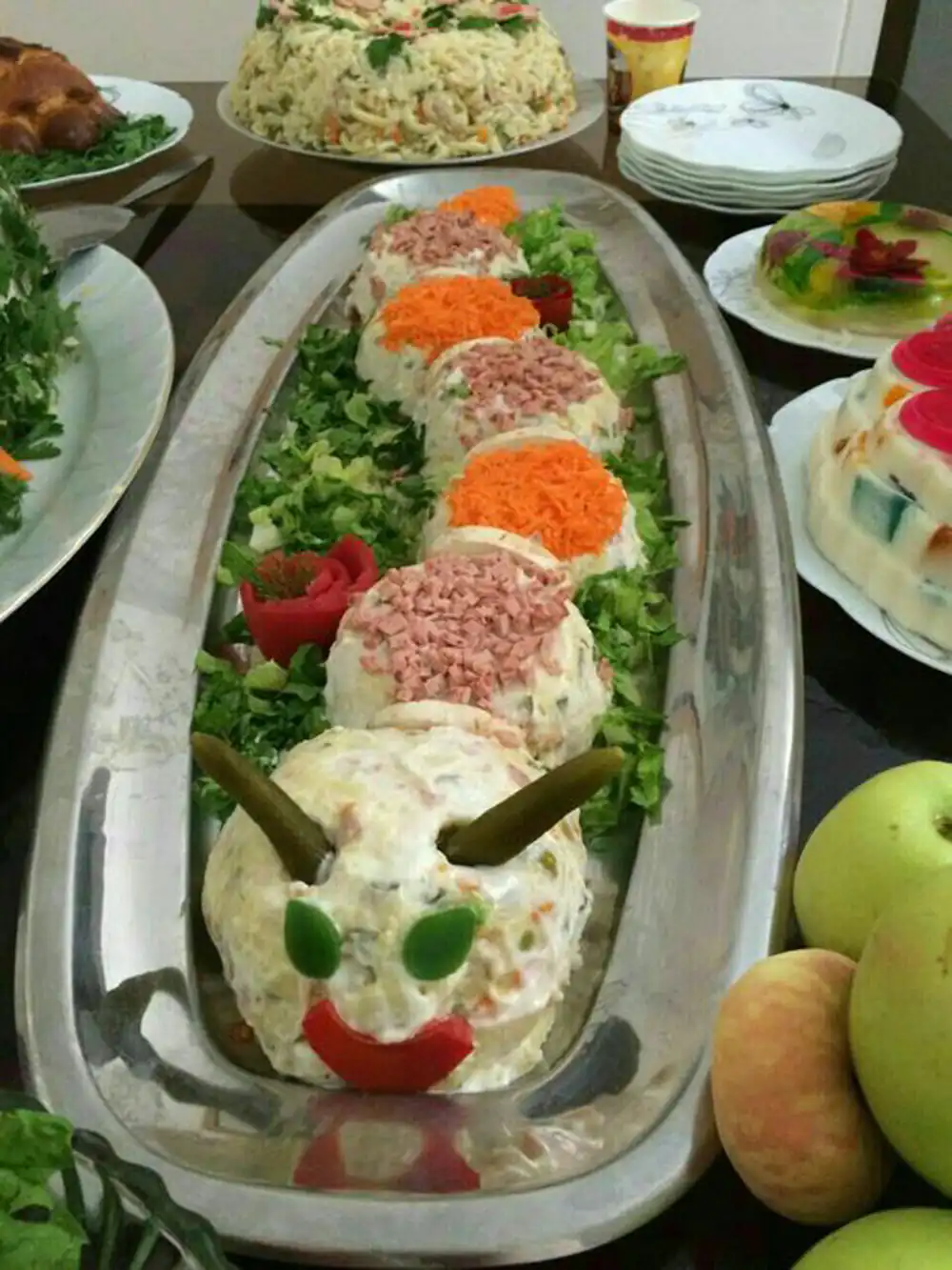 انواع تزیین سالاد الویه