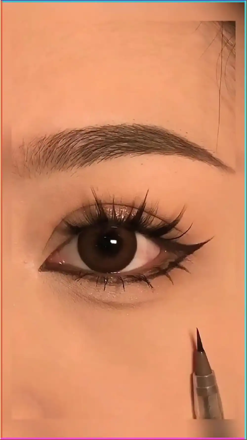 عکس خط چشم ساده