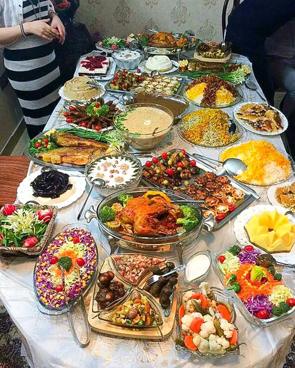 عکس سفره غذای شیک