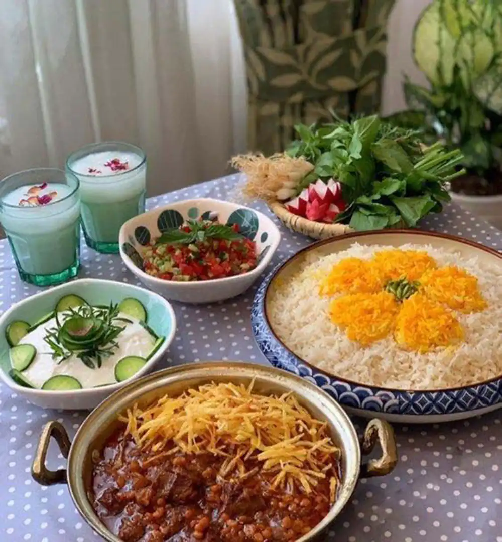 عکس سفره غذای شیک
