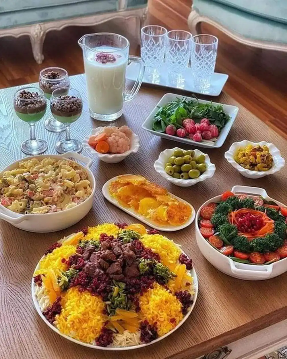 عکس سفره غذای شیک