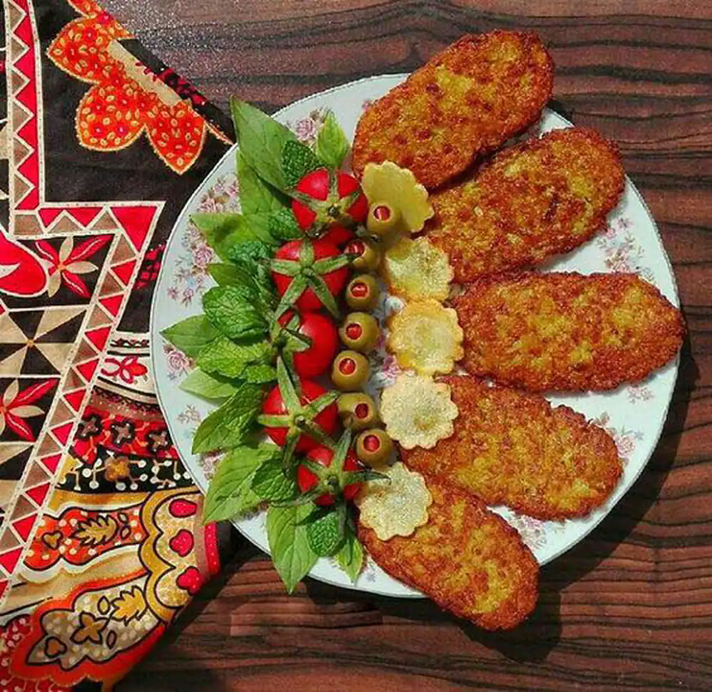 ایده برای تزیین غذا