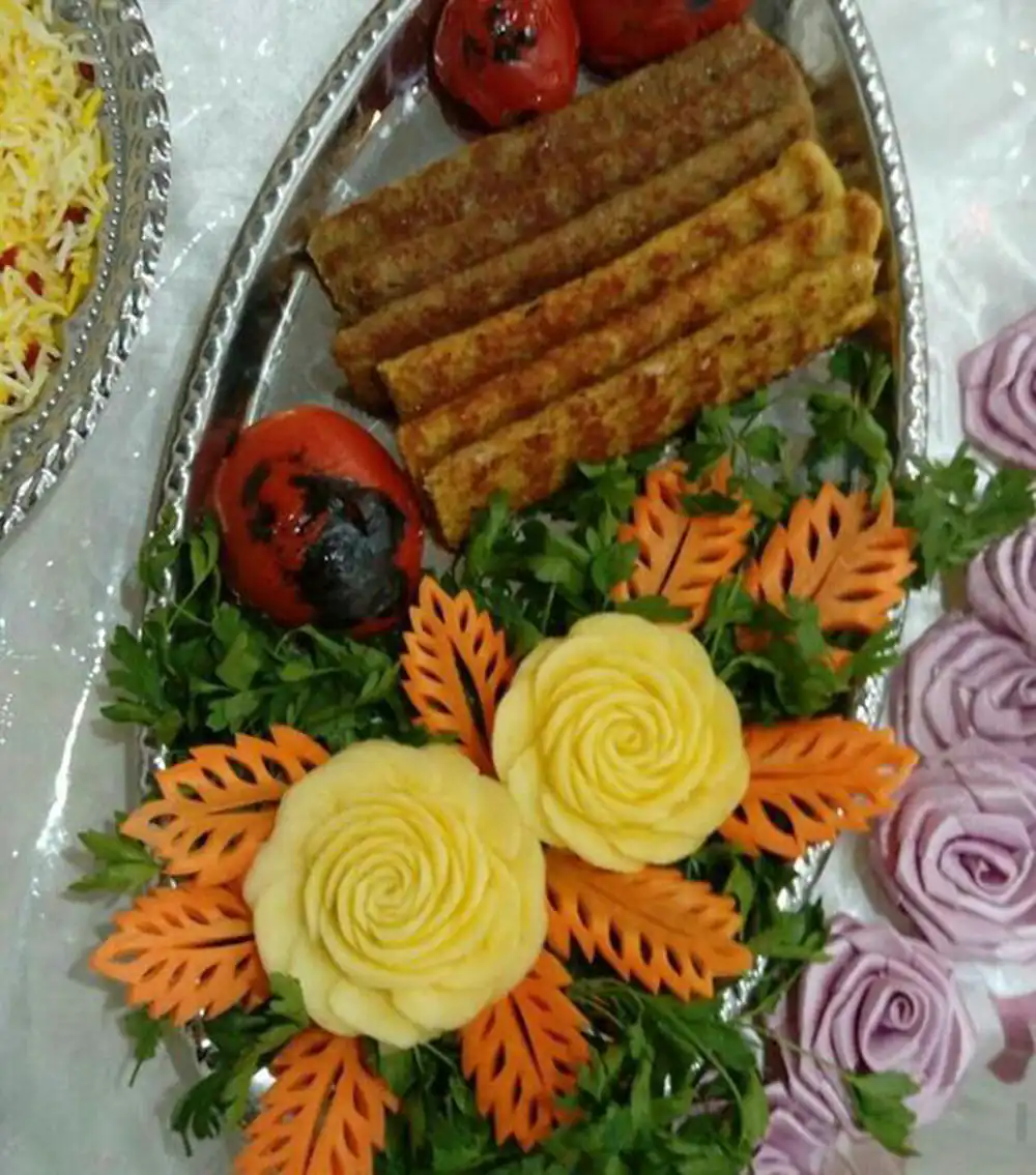 ایده برای تزیین غذا