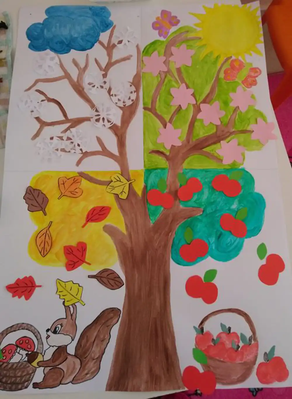 کاردستی چهار فصل ساده