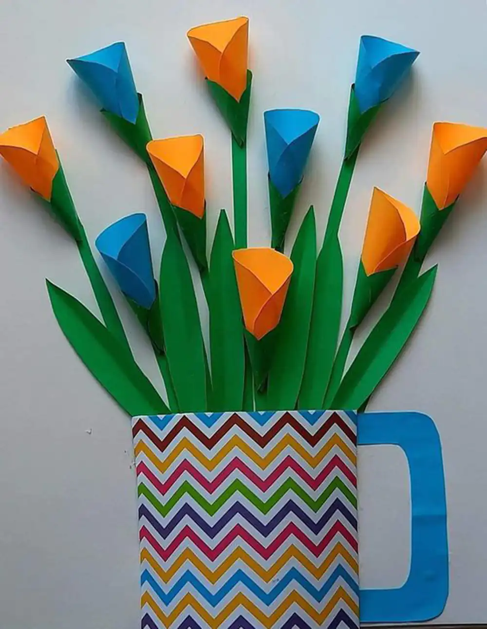 کاردستی گل برای مدرسه