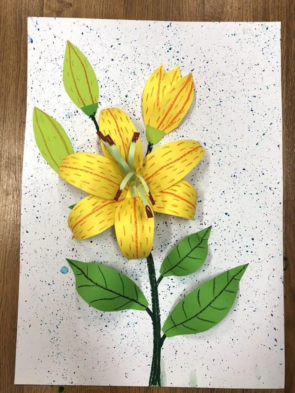 کاردستی گل برای مدرسه