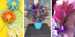 کاردستی گل زیبا و خلاقانه از ساده و مبندی تا پیشرفته و حرفه ای