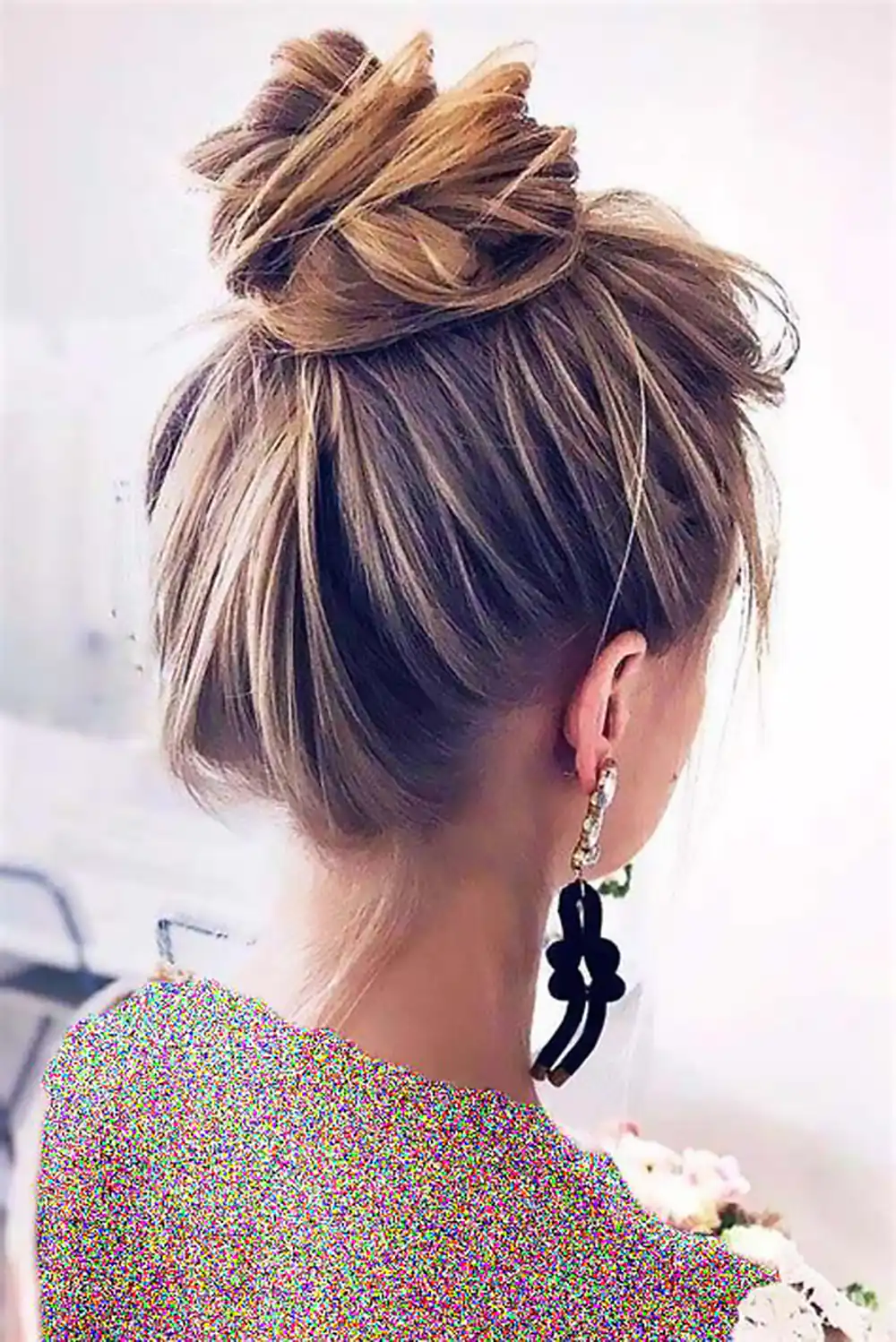 مدل شینیون ساده و شیک دخترانه
