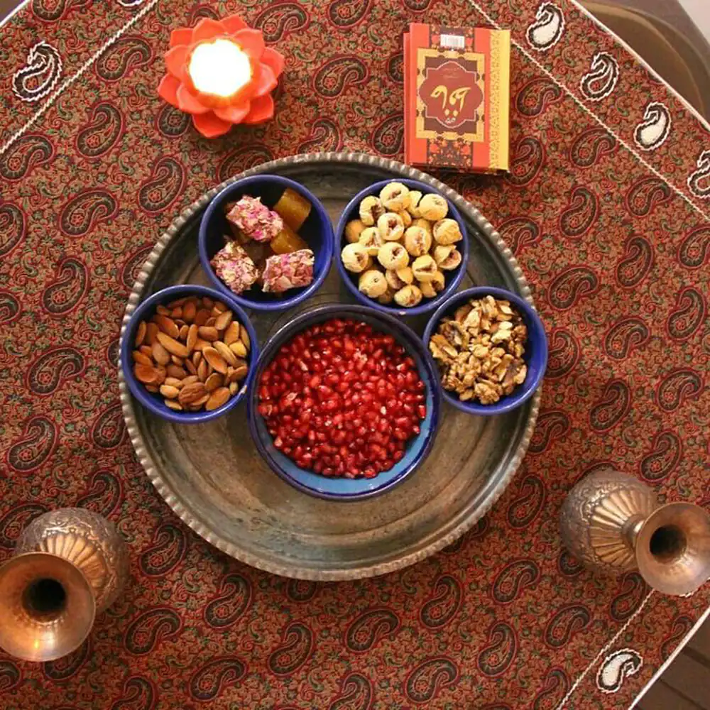 سینی شب یلدا ساده
