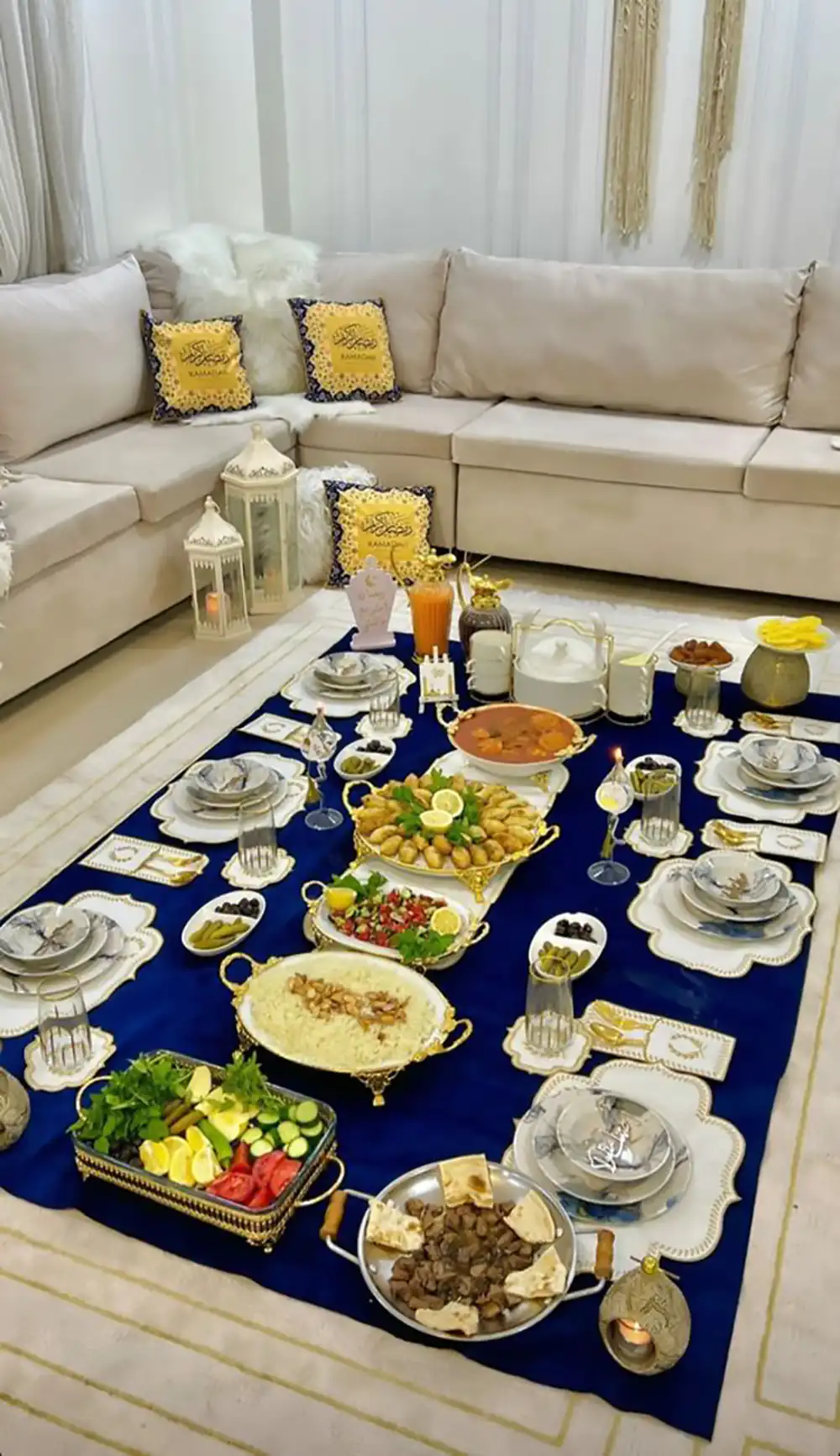 سفره آرایی مهمانی شام