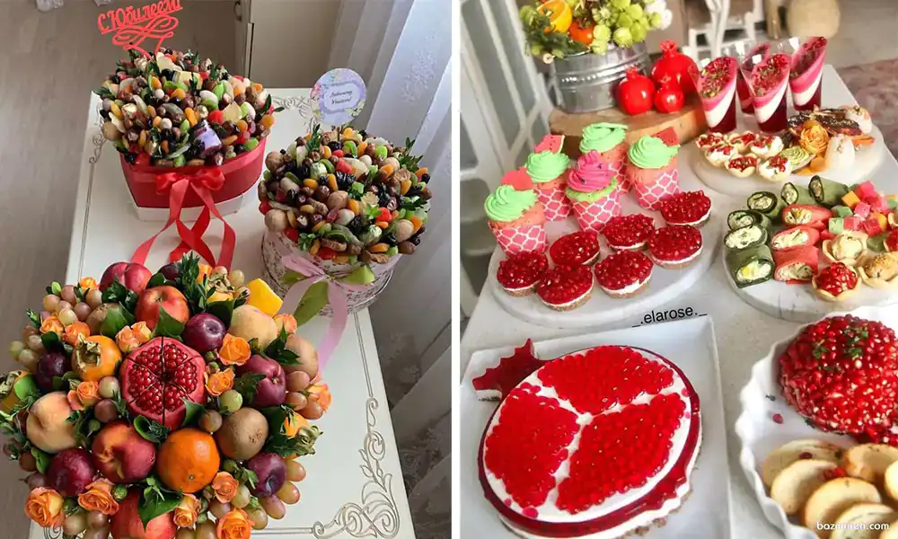 تزیین شب یلدا برای عروس اینستاگرام