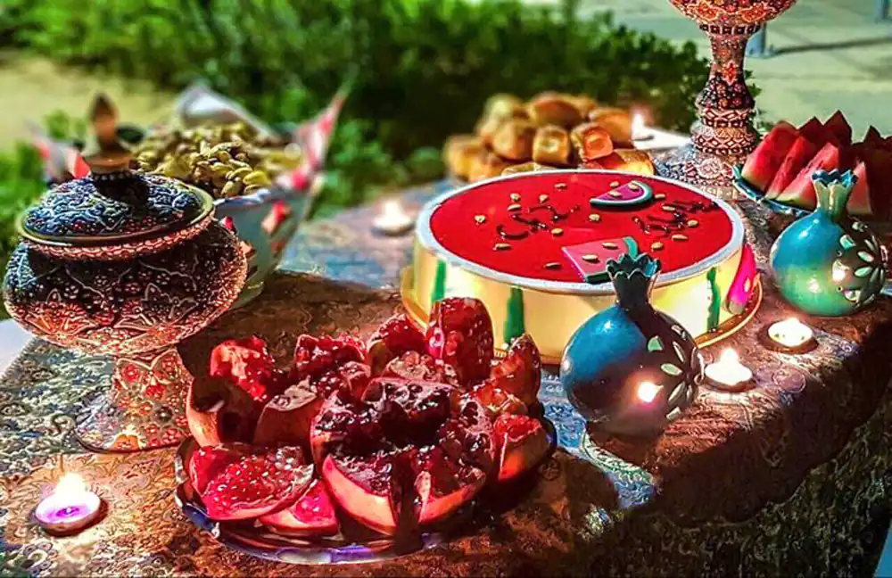 تزیین شب یلدا برای عروس اینستاگرام