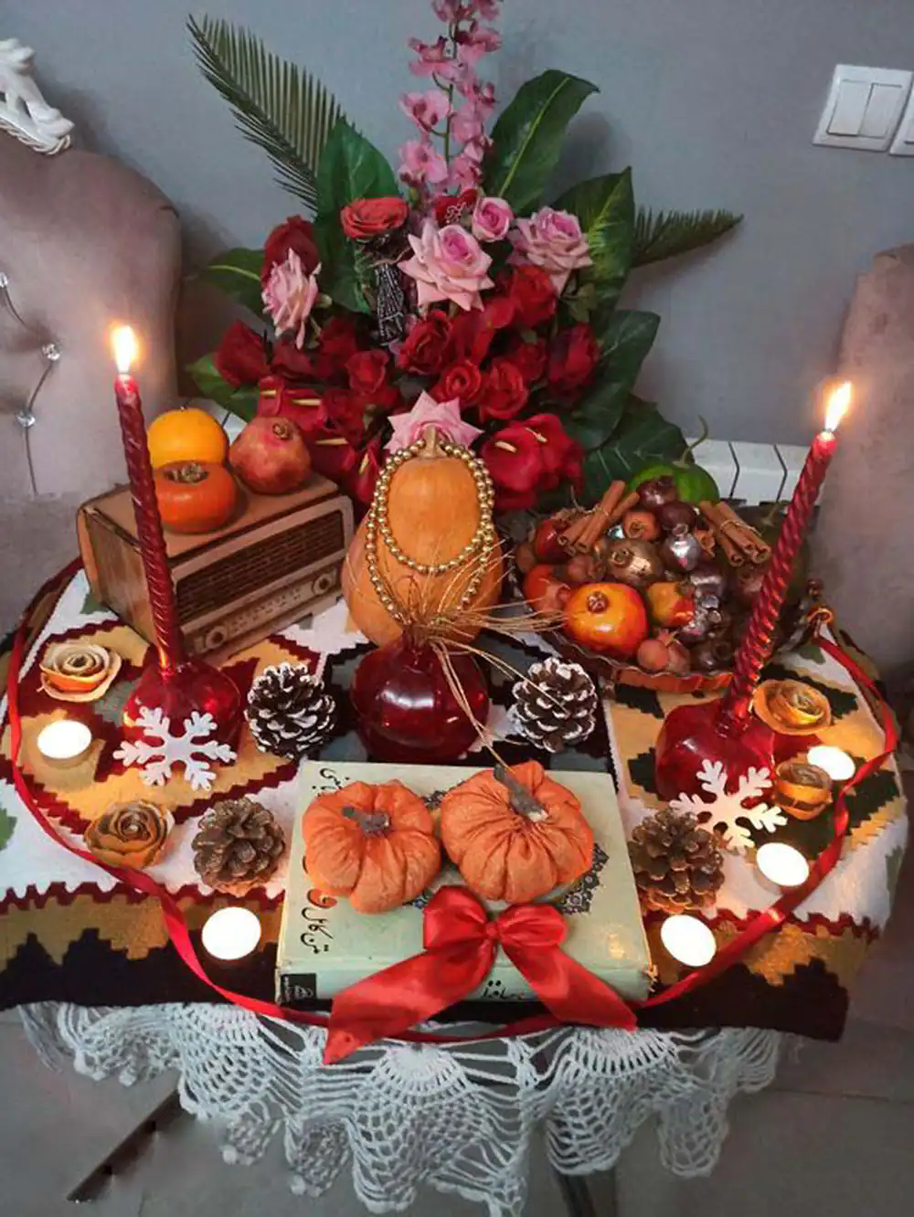 تزیین شب یلدا عروس