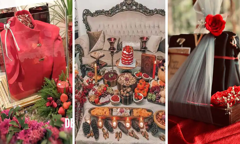 تزیین شب یلدا عروس شیک،تزیین شب یلدا برای عروس اینستاگرام،شب یلدا برای عروس چی میبرن،جدیدترین تزیینات شب یلدا،تزیین شب یلدا ساده،سفره شب یلدا ساده و شیک،شب یلدا برای عروس چی میبرن نی نی سایت 