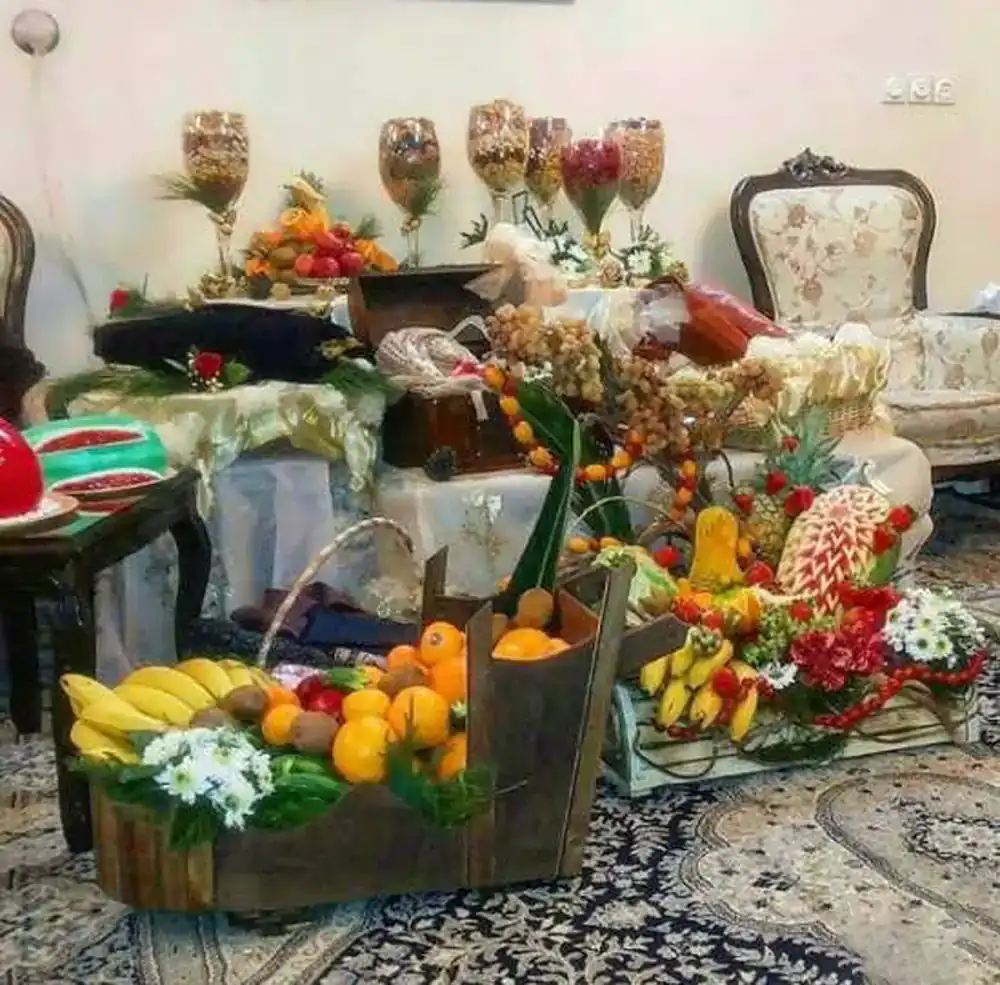 جدیدترین تزیینات شب یلدا برای عروس