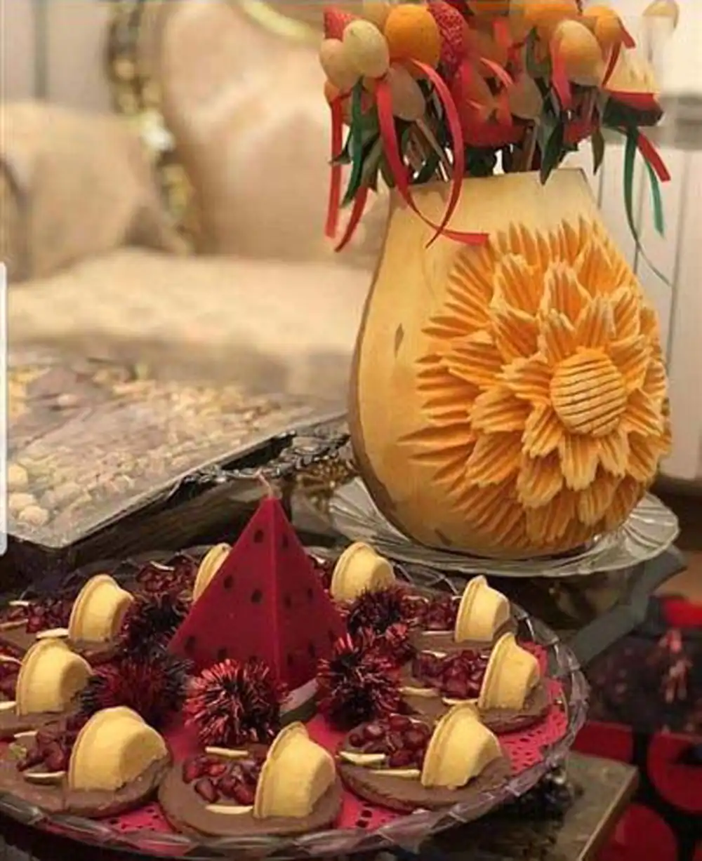 جدیدترین تزیینات شب یلدا برای عروس