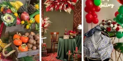 جدیدترین تزیینات شب یلدا برای عروس با دیزاین میز و گل آرایی میوه ها