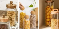 مدل بانکه شیشه ای شیک و به روز برای استفاده در آشپزخانه