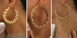 مدل گوشواره ایتالیایی حلقه ای شیک و برند از جدیدترین کالکشن ها