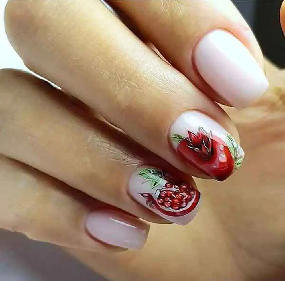 مدل ناخن شب یلدا دخترانه