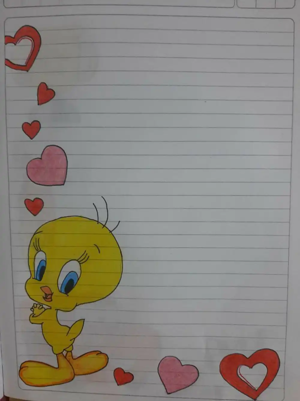 نقاشی کادر دفتر مشق آسان