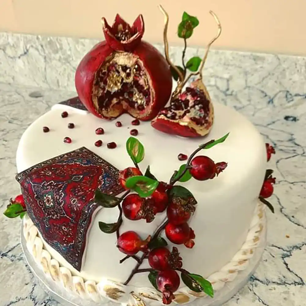 قشنگ ترین کیک شب یلدا