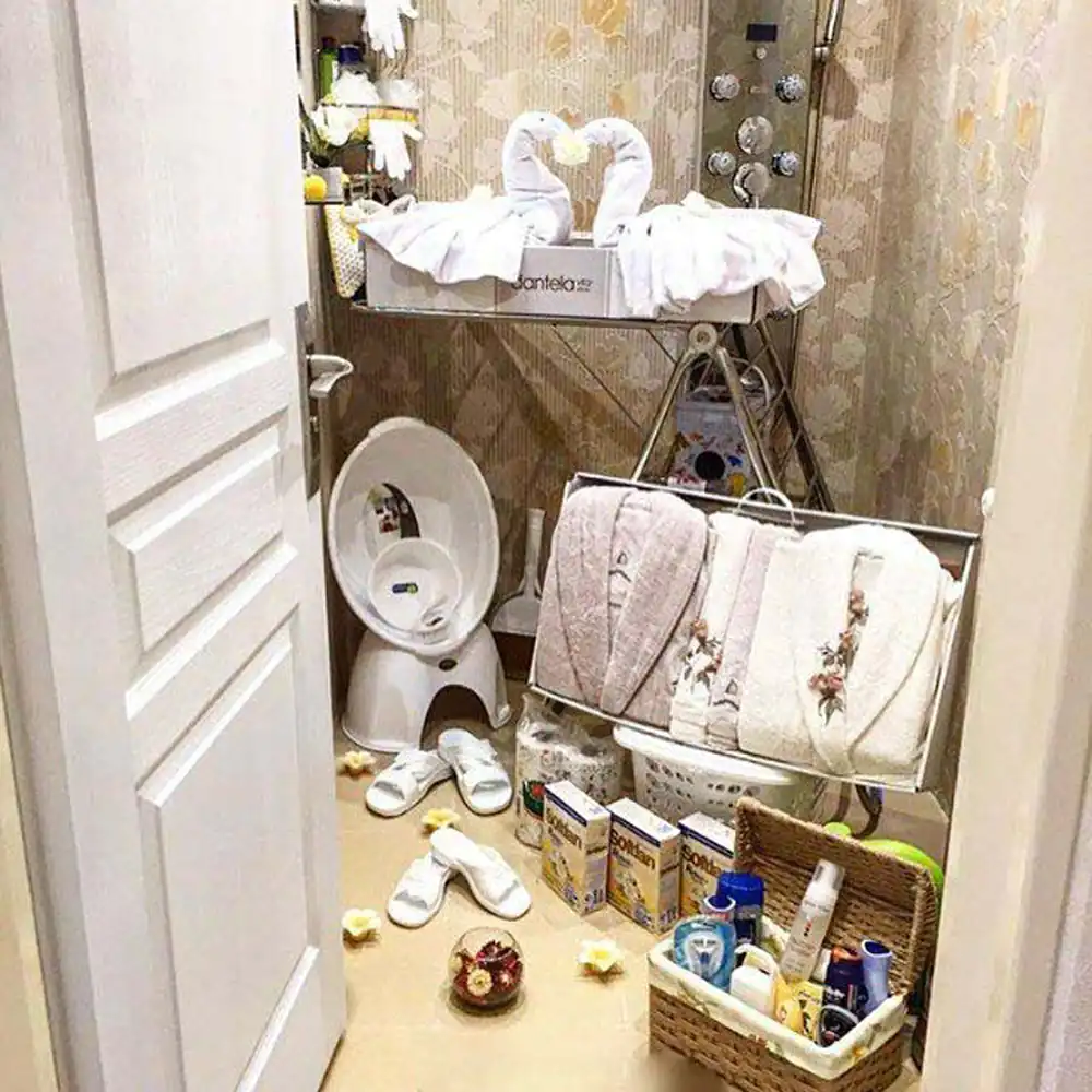 سرویس حمام و دستشویی عروس