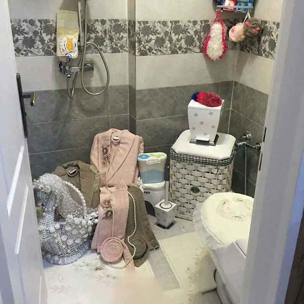 سرویس حمام و دستشویی عروس