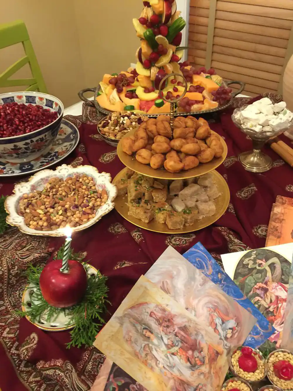 سفره شب یلدا امسال