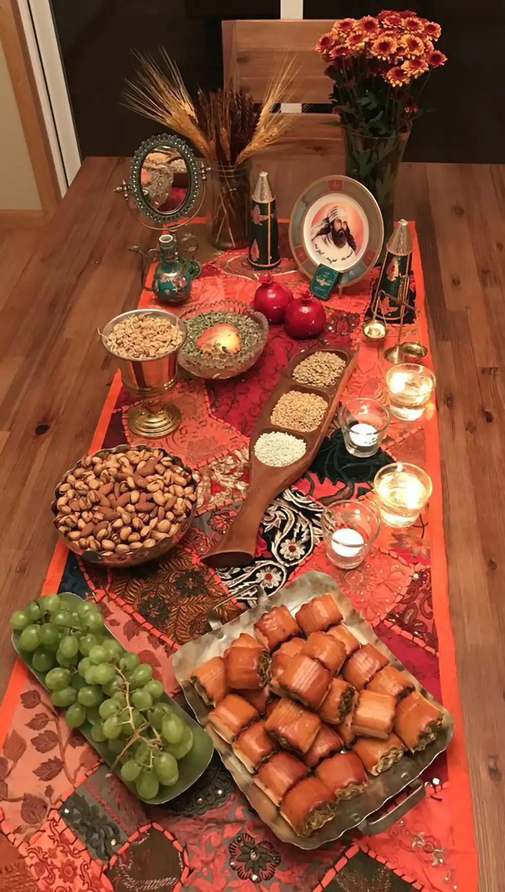 سفره شب یلدا امسال