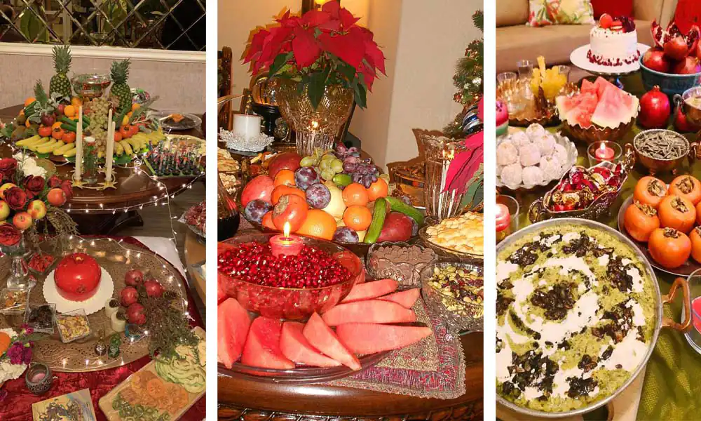 سفره شب یلدا امسال