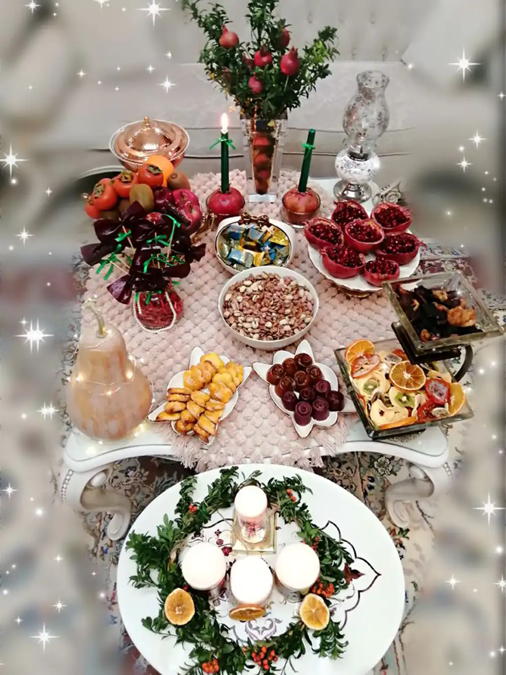 سفره شب یلدا امسال
