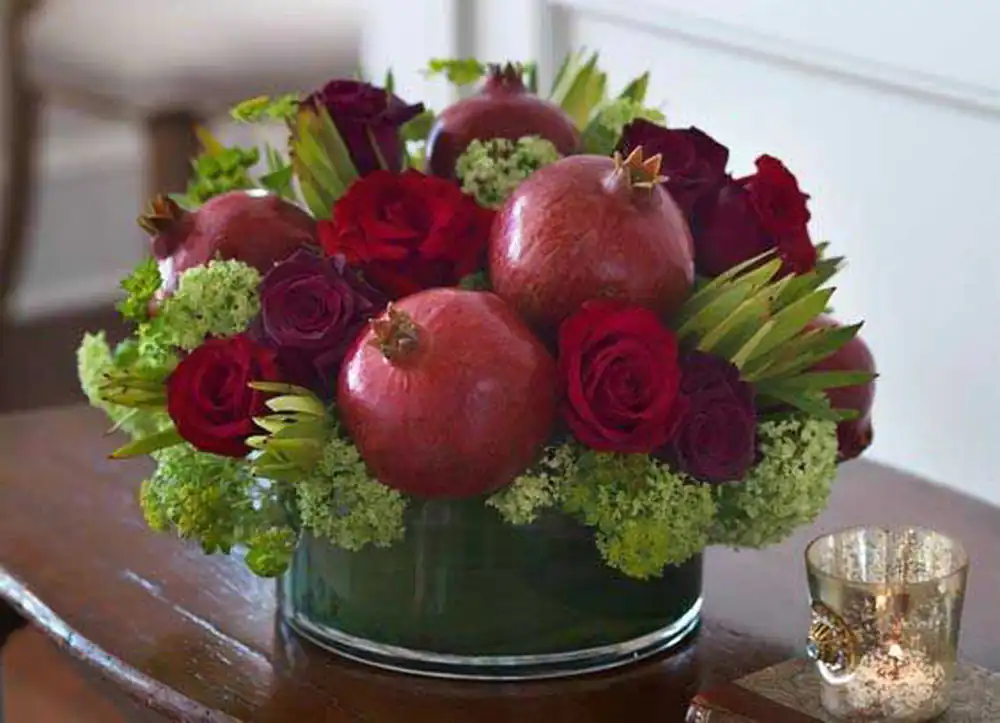 تزیین انار برای شب یلدای عروس
