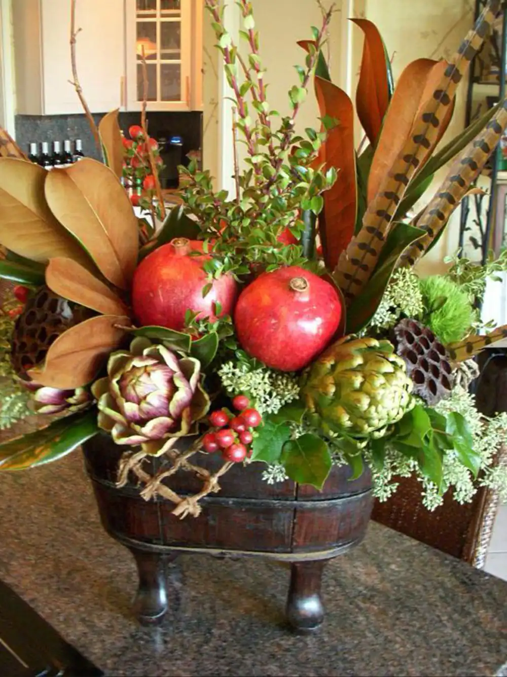 تزیین انار برای شب یلدای عروس