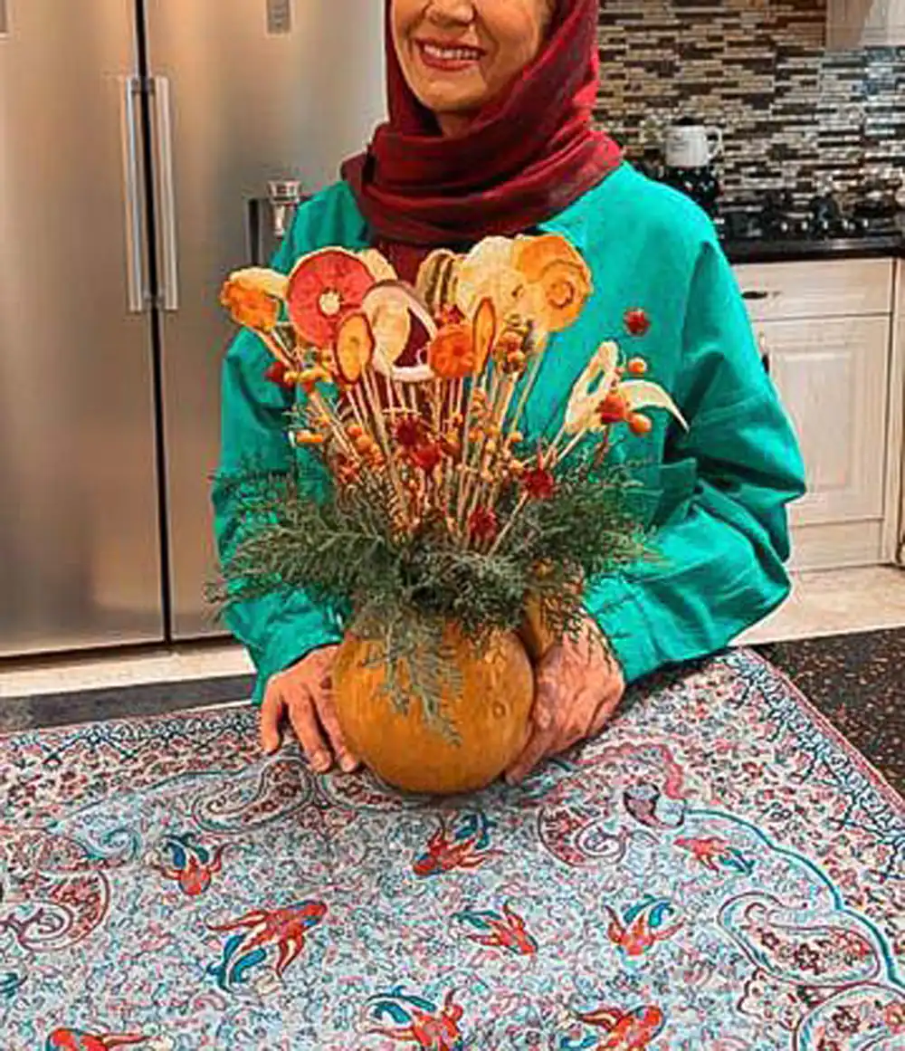 تزیین کدو حلوایی شب یلدا