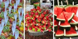 تزیین میوه شب یلدا برای مدرسه ایده های خلاقانه و آسان برای بچه ها
