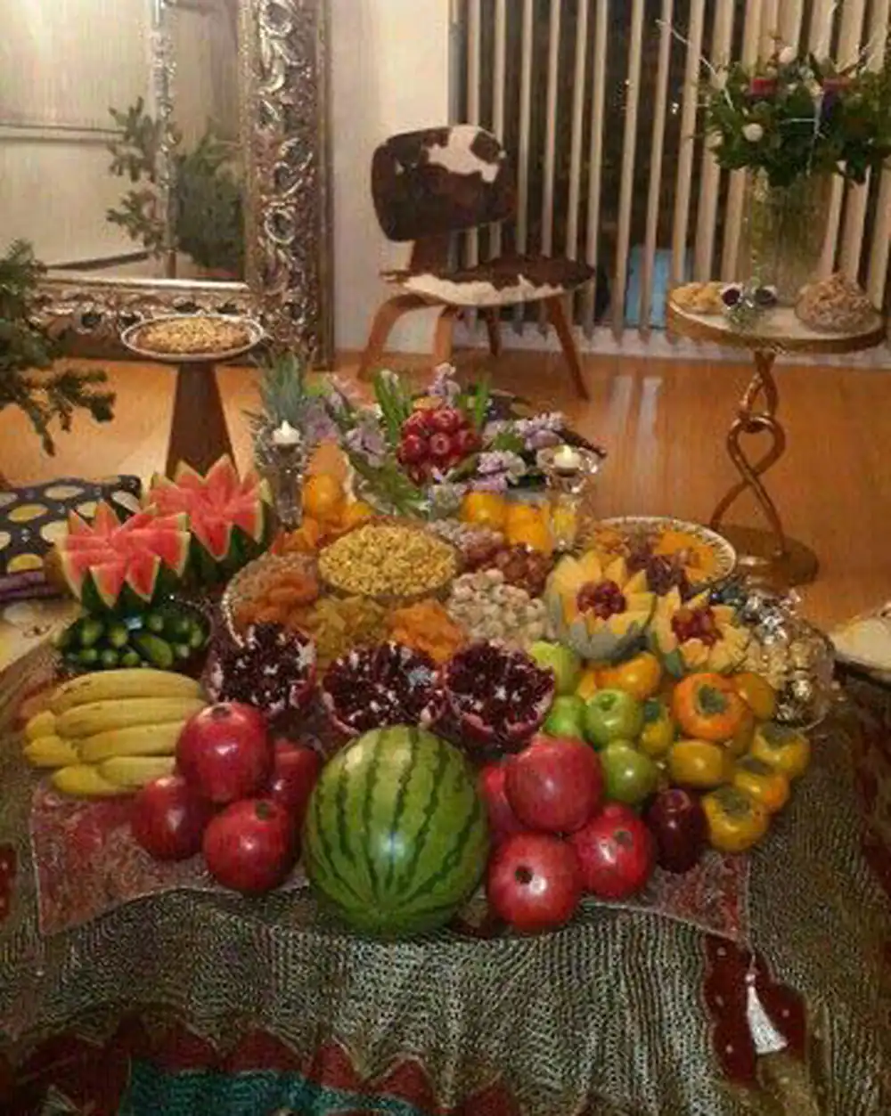 تزیین سفره یلدا