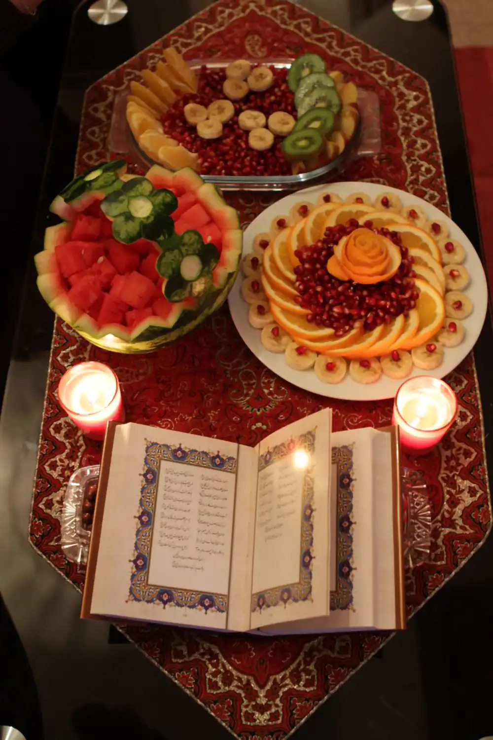 تزیین سفره یلدا