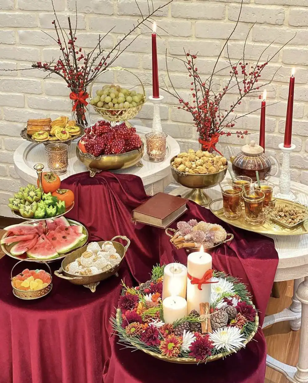 تزیین سفره یلدا