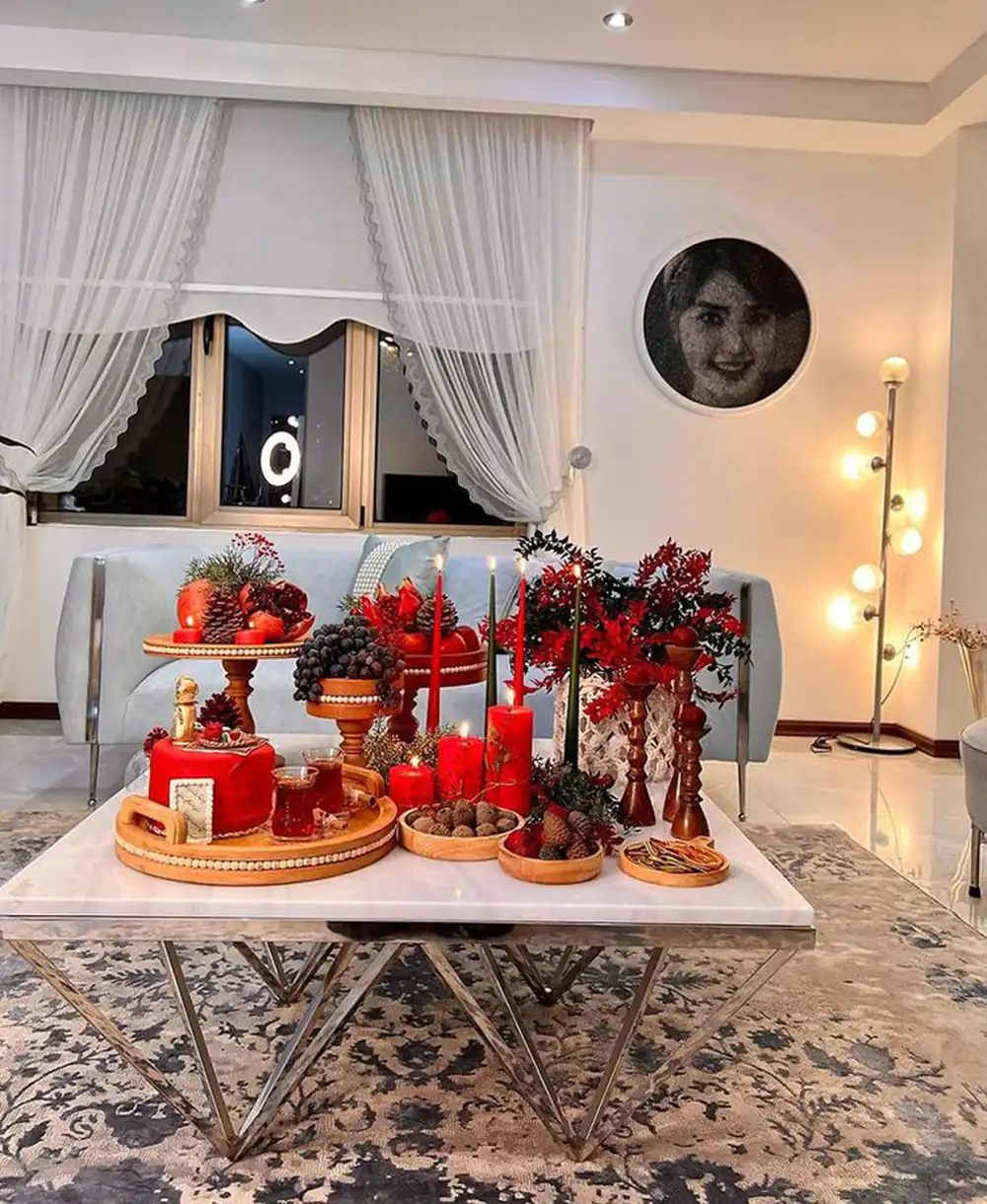 تزیین شب یلدا عروس اینستاگرام