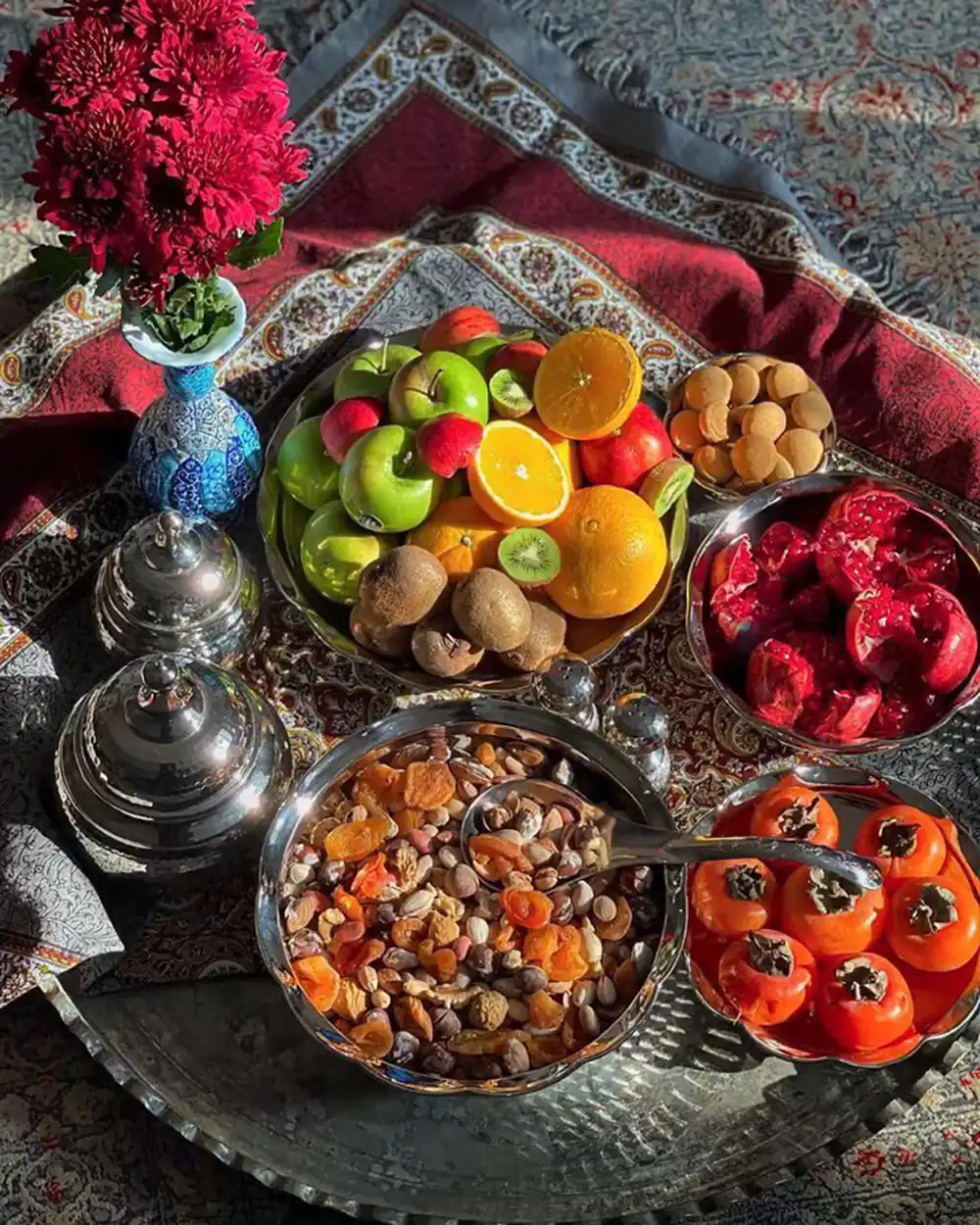تزیین شب یلدا عروس اینستاگرام