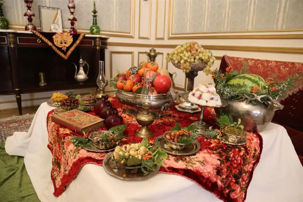 تزیین شب یلدا عروس اینستاگرام