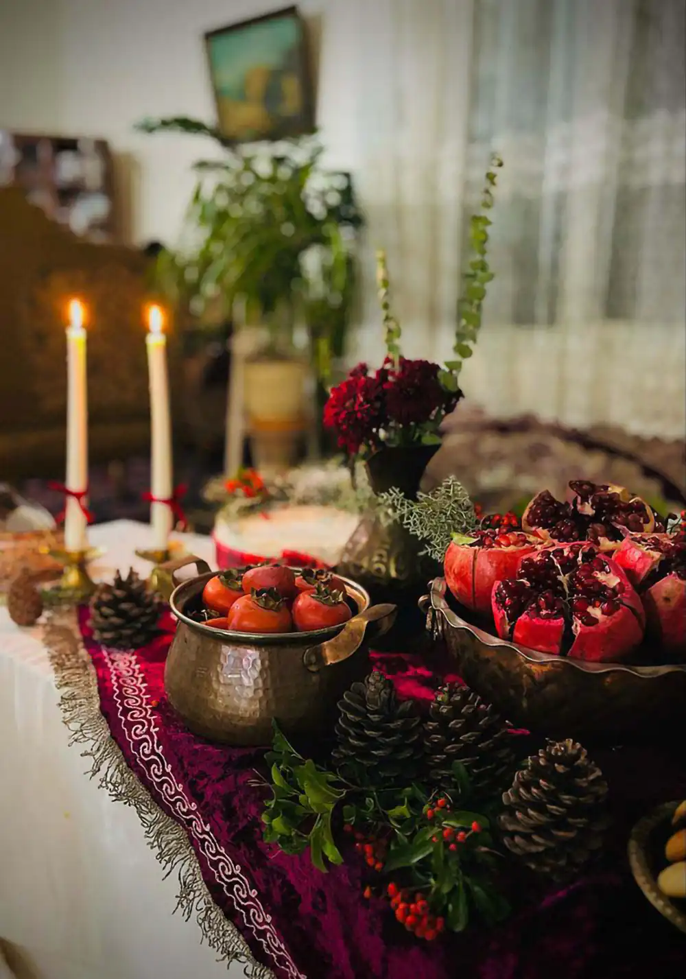 تزیین یلدا برای عروس