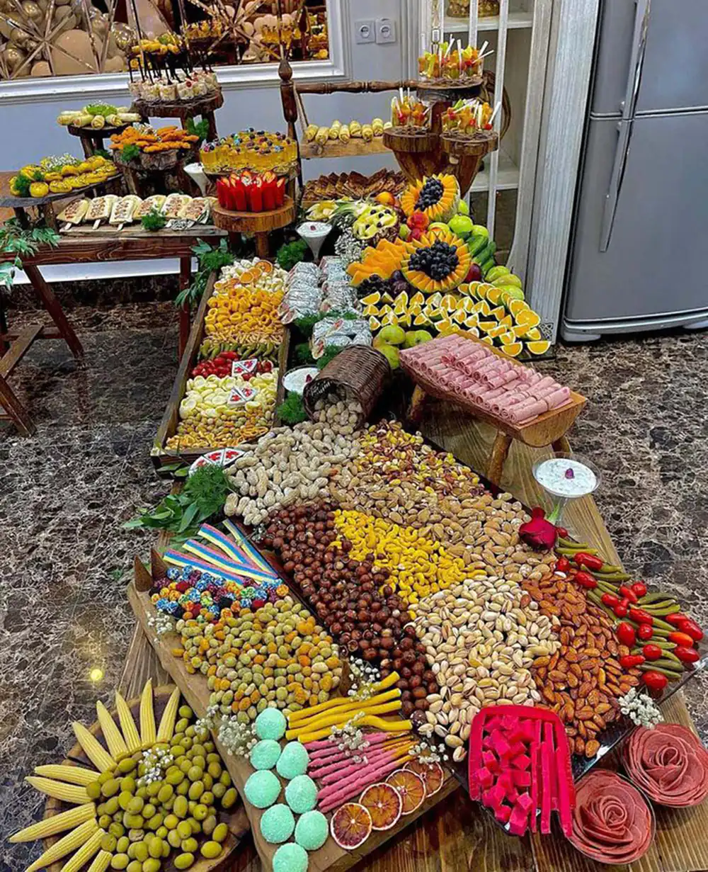تزیین یلدا برای عروس
