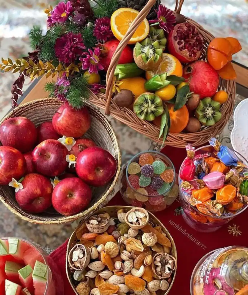 تزیین یلدا برای عروس
