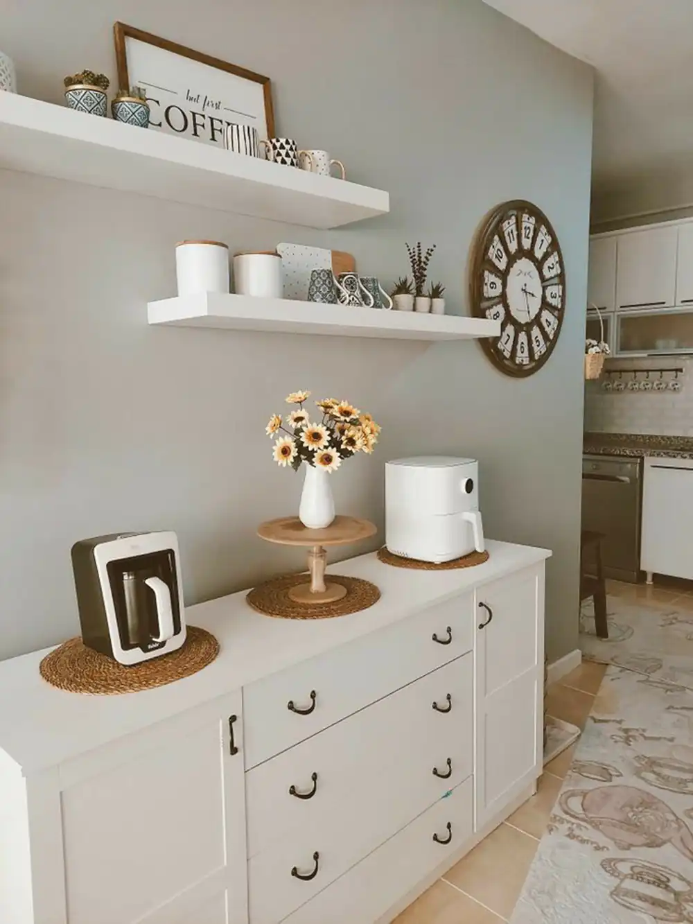 چیدن آشپزخانه بدون کابینت