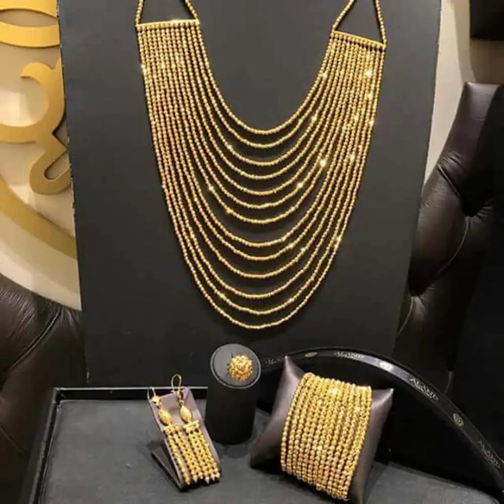 گردنبند طلا زنانه سنگین عربی