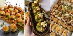 غذای مناسب دورهمی زنانه با دیزاین شیک ساده برای بانوان خوش سیلقه