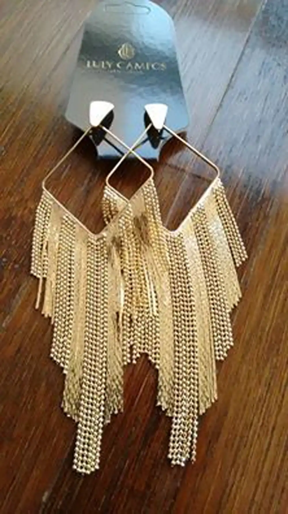 مدل گوشواره شرشره ای طلا