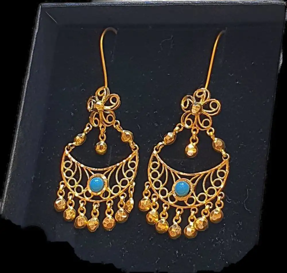 مدل گوشواره شرشره ای طلا